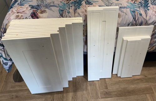 White shaker style wood - white,