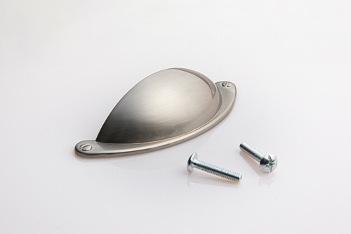 Brushed steel cup pull - brushed,